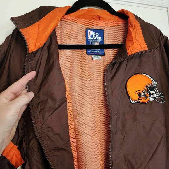 Pro Player mens vintage Cleveland Browns windbreaker size Medium - Picture 3 of 8